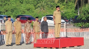 Bupati Sayangkan Kehadiran Apel Pagi Tenaga Honor Menurun